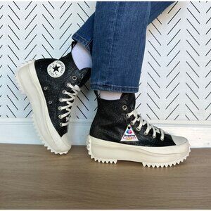 ⭐Rare Converse Run Star Hike Hi Platform Glitter 8.5 Women Shoes Sneaker A07947C